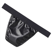 Load image into Gallery viewer, Faux Leather Zipper Briefs Men Underwear Male Wide Belt Panties Sexy U Pouch Bikini Slips Men&#39;s Exotic Lingerie