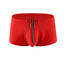 Load image into Gallery viewer, Mens Boxers Underwear Man Silky Boxershorts U Pouch Zipper Men&#39;s Panties Sexy Gay Underwear Men Boxers Briefs