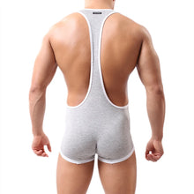 Load image into Gallery viewer, Mens Bodysuit Modal Bodywear Underwear Wrestling Singlet Leotard Jumpsuits Suspender U Pouch Boxers Shapers Sexy Jockstrap