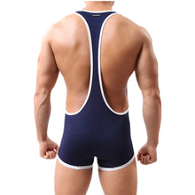 Load image into Gallery viewer, Mens Bodysuit Modal Bodywear Underwear Wrestling Singlet Leotard Jumpsuits Suspender U Pouch Boxers Shapers Sexy Jockstrap