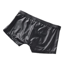 Load image into Gallery viewer, Sexy Men&#39;s Panties Faux Leather Men Boxer Shorts Underpants Iron Ring Underwear U Pouch Mens Boxers Lingerie