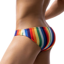Load image into Gallery viewer, Men&#39;s Sexy Bikini Briefs Low Waist Underwear with U Pouch, Breathable Printed Lingerie, Stretch Comfort Fit Calzoncillos Cuecas
