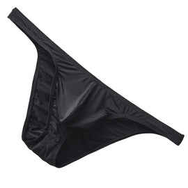 Ice Silk Butt-Lifting Briefs Men Underwear Sexy U Pouch Bikini Slips Hombre Breathable Exotic Lingerie