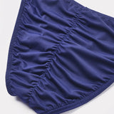 Butt-Lifting Men's Briefs Bikini Mesh Breathable Underwear Male Panties Sexy U Pouch Wrinkle Bikini Quick Dry Exotic Lingerie