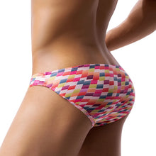 Load image into Gallery viewer, Men&#39;s Sexy Bikini Briefs Low Waist Underwear with U Pouch, Breathable Printed Lingerie, Stretch Comfort Fit Calzoncillos Cuecas