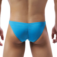 Load image into Gallery viewer, KUDYZON Sexy Men Underwear Ice Silk Butt-lifting Briefs Ultra Thin Pouch Design Mens Solid Briefs Bikini Male Underpants