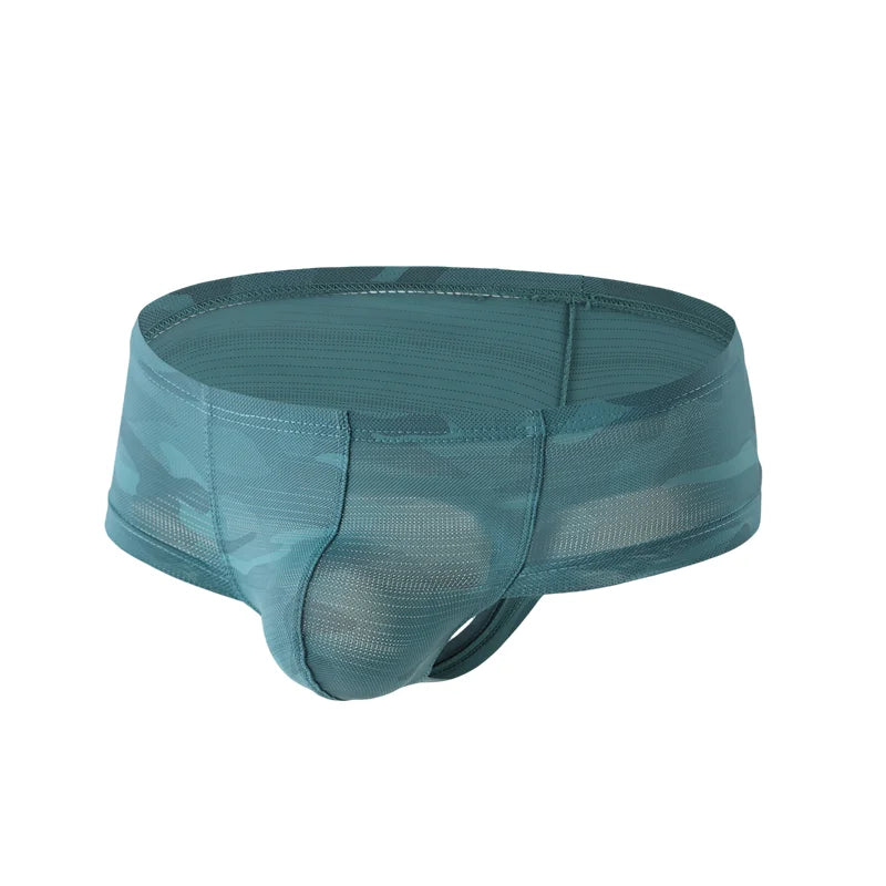 Sexy Boxer Shorts Underpants Men Mesh Boxers Underwear Printed Quick Drying Male Panties Shorts Hombre Boxer Trunks Lingerie
