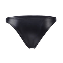 Load image into Gallery viewer, Men Faux Leather Bikini Briefs Underwear Male U Pouch Mini Panties Sexy Men&#39;s Lingeries