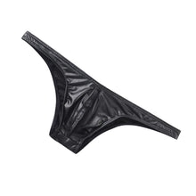 Load image into Gallery viewer, Men Faux Leather Bikini Briefs Underwear Male U Pouch Mini Panties Sexy Men&#39;s Lingeries
