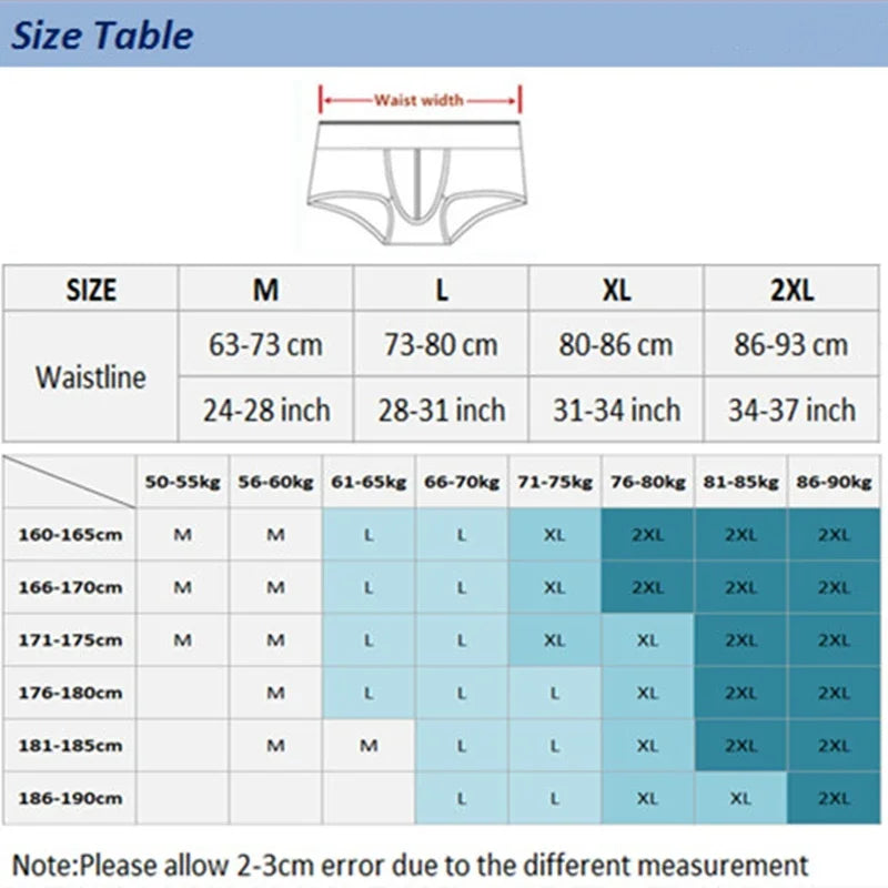 Men's Sexy Bikini Briefs Low Waist Underwear with U Pouch, Breathable Printed Lingerie, Stretch Comfort Fit Calzoncillos Cuecas