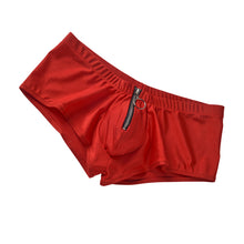Load image into Gallery viewer, Mens Boxers Underwear Man Silky Boxershorts U Pouch Zipper Men&#39;s Panties Sexy Gay Underwear Men Boxers Briefs